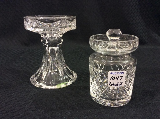 Lot of 2 Waterford Pieces Including Jam