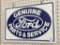 Sm. Dbl Sided Tin Sign-Gunuine Ford Parts