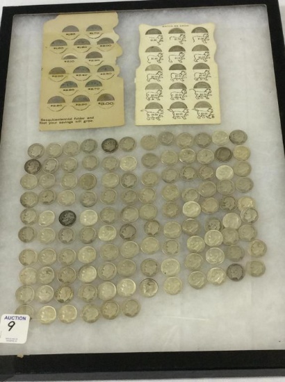 Collection of Approx. 140 Roosevelt Dimes