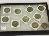 Collection of 10 Peace Silver Dollars