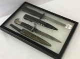 Lot of 2 Dagger Style Knives w/ Sheaths-