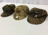 Lot of 3 Camo Design German Military Hats