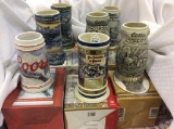 Lot of 7 Coors Beer Steins in Boxes