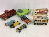 Group of Toys Including Buddy L Vacation Van