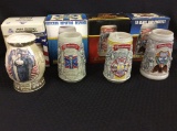 Lot of 4 Steins in Boxes Including