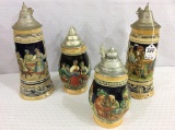 Lot of 4 Made in West Germany Decorated