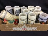 Lot of 11 Various Steins Different Country