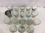 Lot of 18 Various Beer Glasses