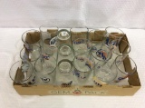 Lotof 18 Miller Lite Glass Beer Glasses