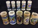 Lot of 10 Old Style Limited Edition Beer Steins