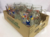 Lot of 10 Large Various Budweiser Glass