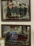 Lot of 2 Michelob Adv. Framed Mirrors