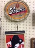 Lot of 2 Including Lighted Stroh's Beer