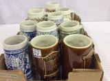 Lot of 12 Various Steins Including