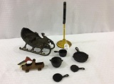 Group of Mostly Cast Iron Pieces Including