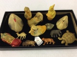 Lot of 13 Celluloid Animals Including