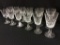 Lot of 12 Signed Waterford Stemmed Goblets