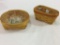 Lot of 2 Sm. Longaberger Baskets Including