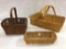 Lot of 3 Longaberger Baskets