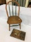 Lot of 2 Including Child's Painted Bentwood