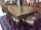 Very Nice Contemp. Wood Dining Table w/ 2 Leaves