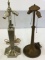 Lot of 2 Metal Lamp Bases