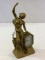 Metal Figural Lady Wind Up Clock-