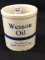 Wesson Oil Stoneware Blue Banded