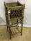 Vintage Square Wicker Plant Stand