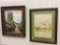 Lot of 2 Lg. Framed Paintings-Both Signed