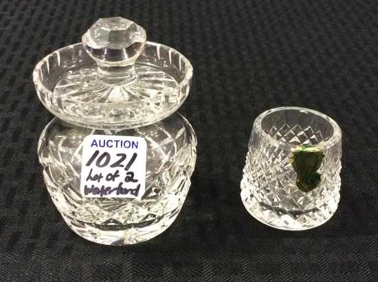 Lot of 2 Sm. Waterford Glassware Pieces