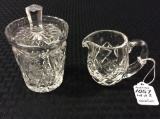 Lot of 2 Including Signed Waterford Crystal Cream