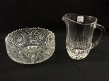 Lot of 2 Including Glass Bowl