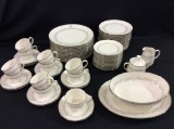 Set of Noritake Ivory China Marquis Pattern