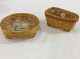 Lot of 2 Sm. Longaberger Baskets Including