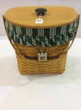 1998 Green Winter Wishes Longaberger Basket