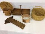 Lg. Group Including 3 Baskets (One is Longaberger)