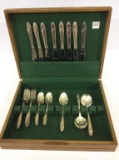 Set of Tudor Silver plate Flatware-1946 Queen