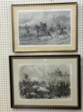 Lot of 2 Framed Military Pieces