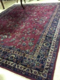 Lg. Antique Carpet (Has some Fraying On Edges)