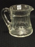 Beautiful Signed Hawkes Glass Pitcher