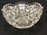 Signed Libbey Cut Glass Bowl