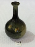 Unknown Floral Decorated Pottery Vase