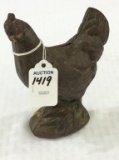 Iron Chicken Bank (Approx. 6 Inches Tall)