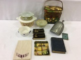 Lg. Group Including Pyrex Casseroles, Pottery