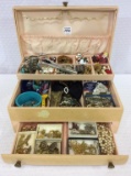 Jewelry Box Filled w/ Various Ladies Costume