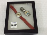 Lot of 2 Vintage Children's Wrist Watches