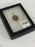 Ladies 14 K Amethyst Pendant