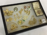 Collection of Ladies Gold Costume Jewelry