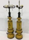 Lot of 2 Metal Electrified Lamps